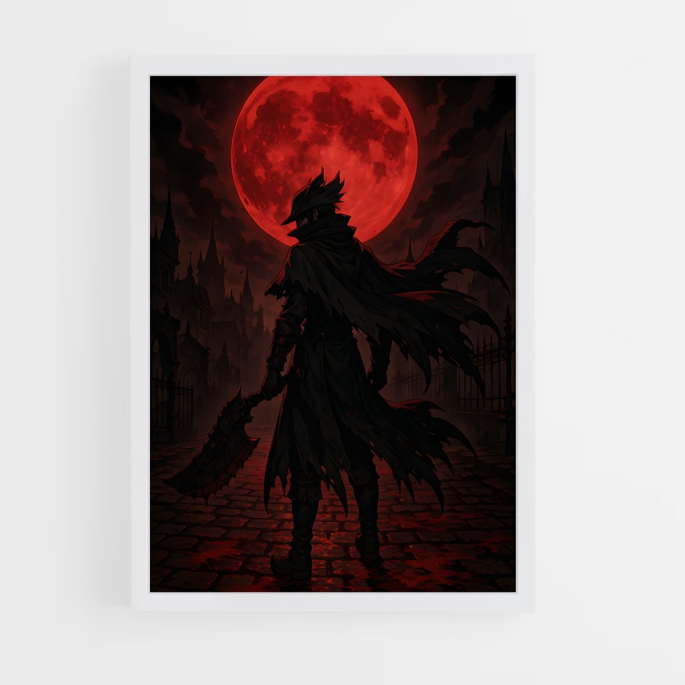 Poster L'Assassin Sombre – affiche Bloodborne (vue 3)